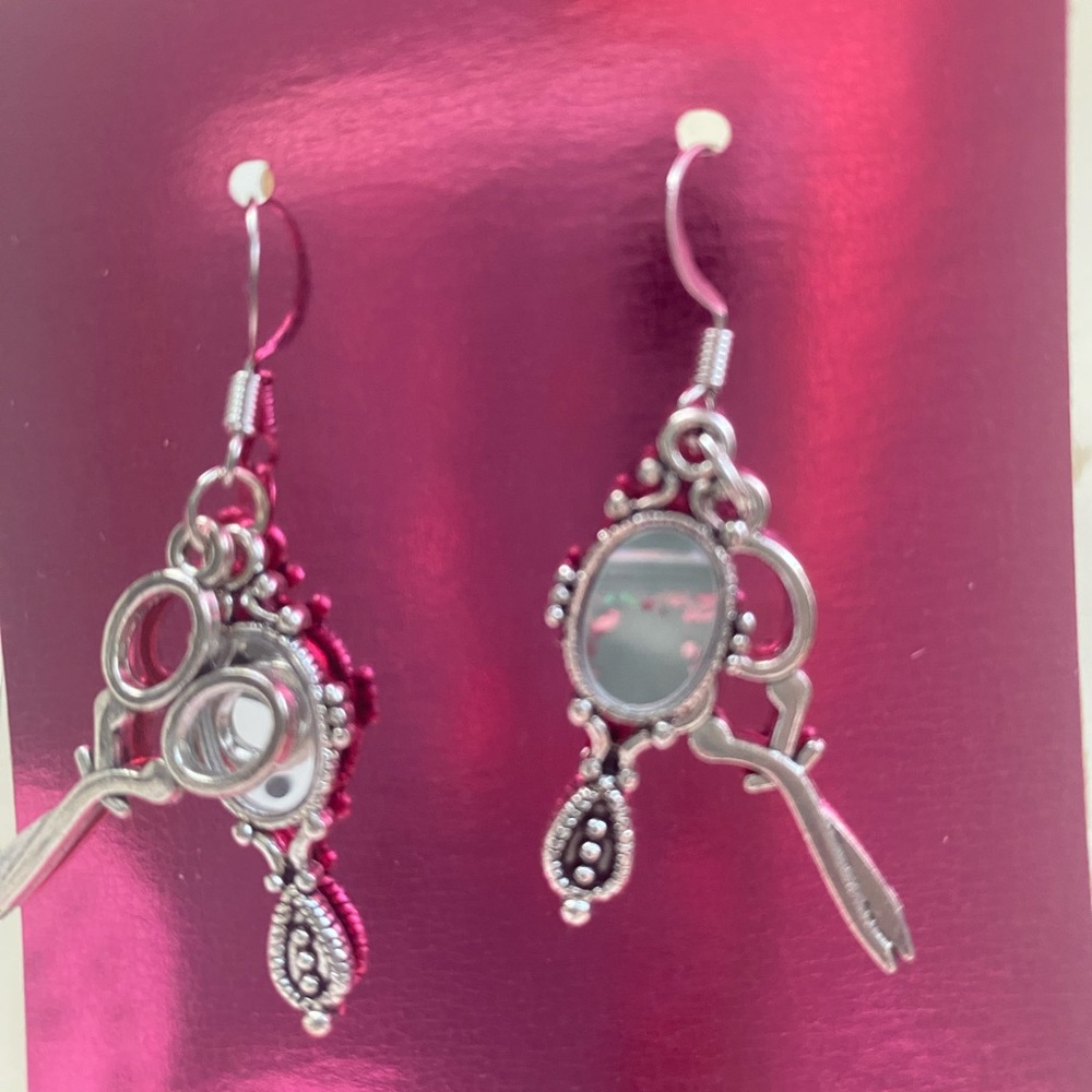 Charm earrings. Hairstylist earrings